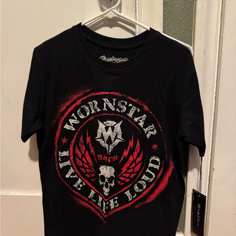 Black and Red Graphic Tee